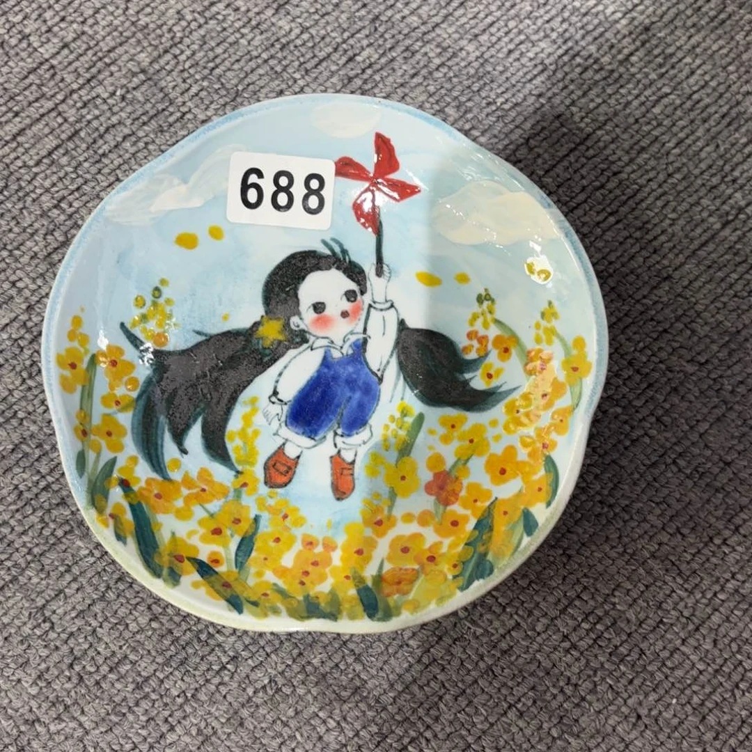 瓷片景德镇手绘高温釉下彩陶瓷茶具