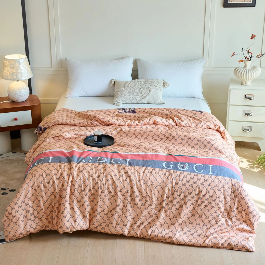 2025新款轻奢风磨毛印花款成人夏凉被空调被可机洗单人双人被子11