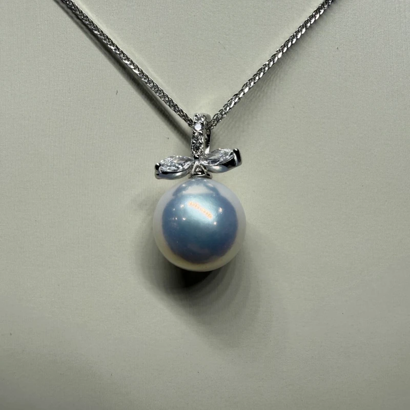 圣诞节新款丨苹果款 | S925银12-13mm淡水爱迪生珍珠吊坠