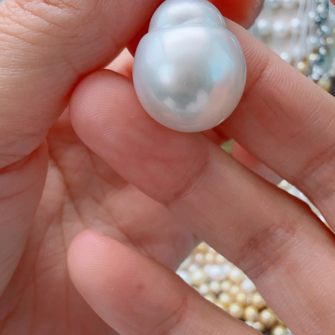 海水珍珠颈饰银S925镶嵌