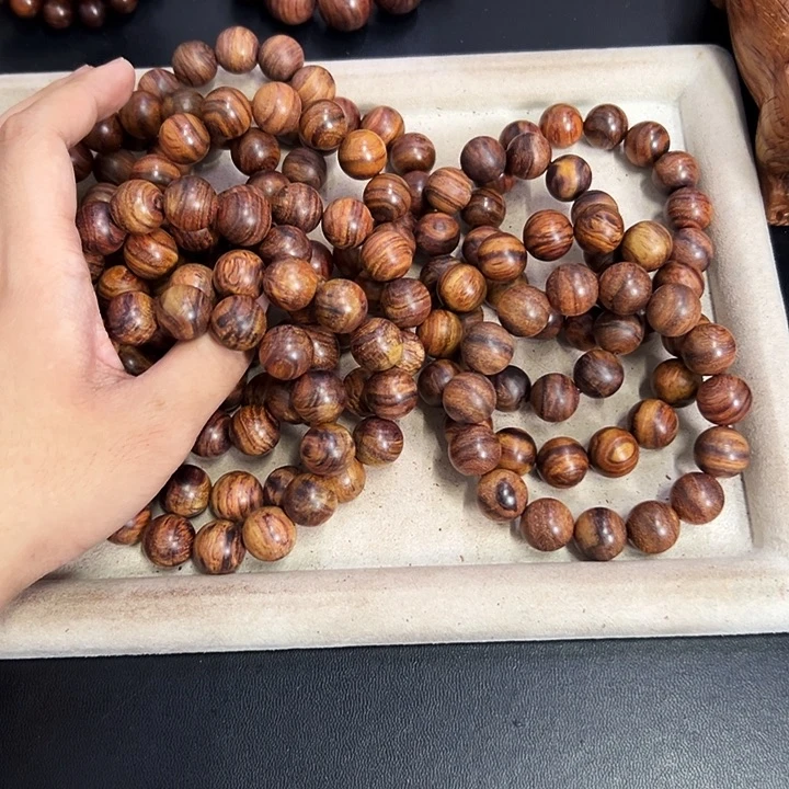 手串/手链黄花梨/降香黄檀15mm圆珠粗抛无胶无腊