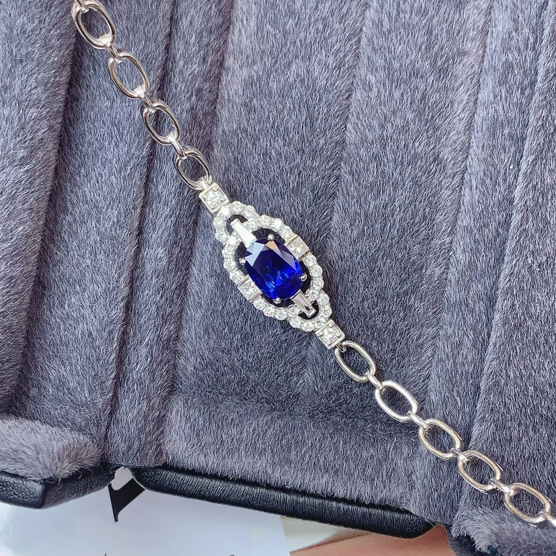 18k金蓝宝手链-PY CGRL证书