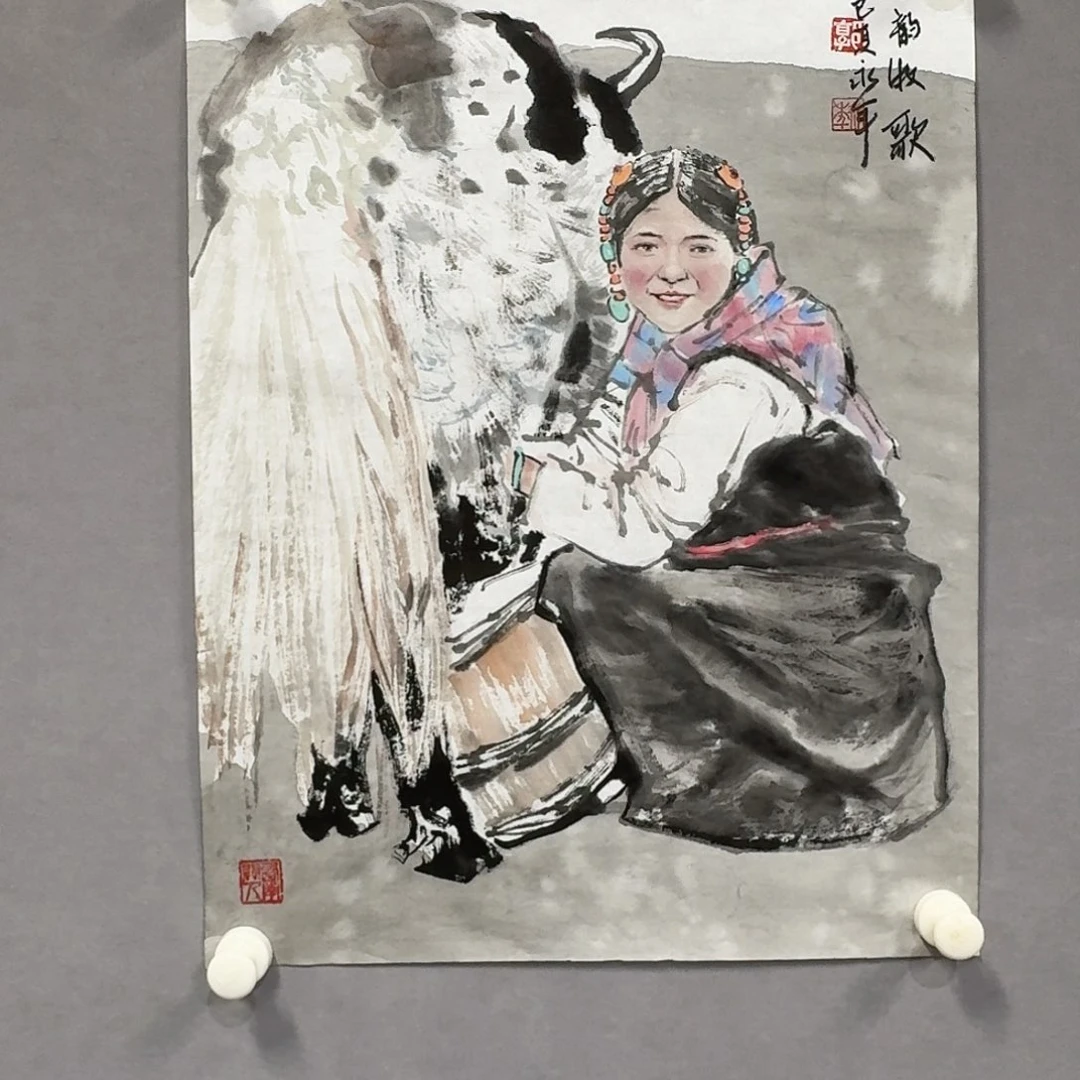 国画亲笔手绘放心去藏