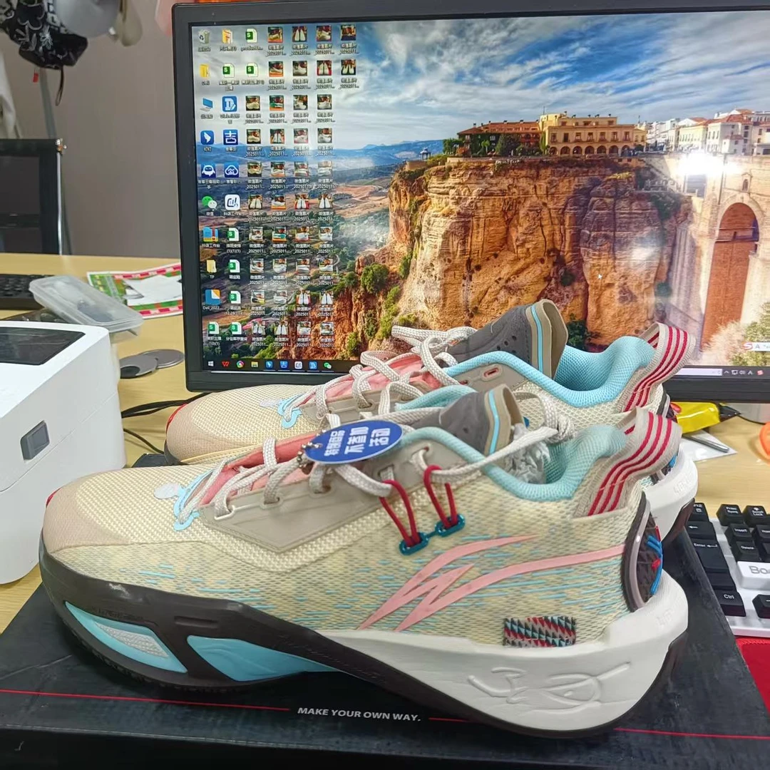 《B品以直播展示为准》鞋左脚面脏（X639)李宁男子运动鞋ABPU003-