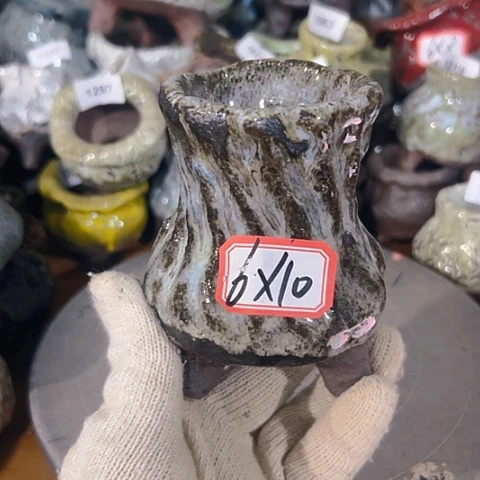 粗陶花盆手工花盆制作