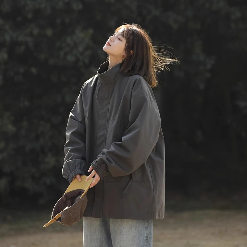 Cebrodz美式机能风外套男春季潮牌情侣软壳冲锋衣立领户外登山服