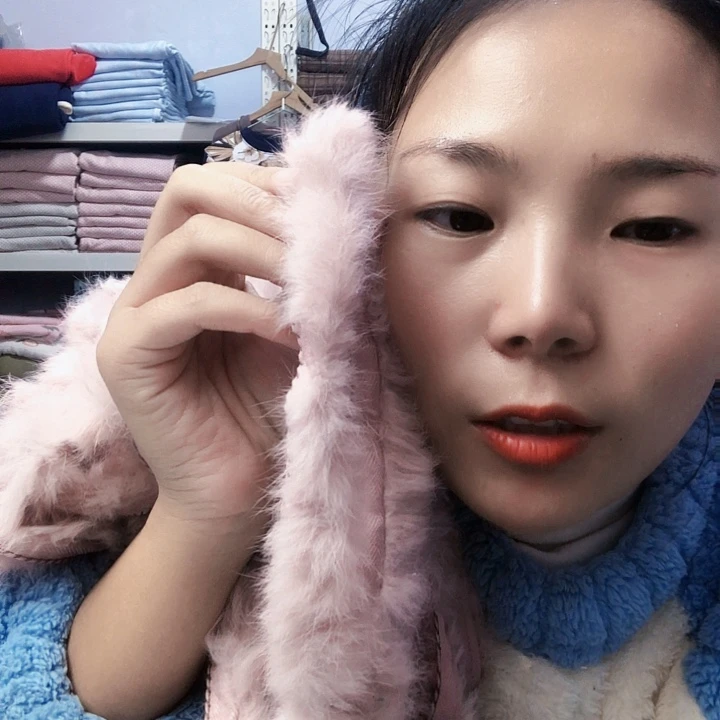 亚麻5米粉色毛条真毛