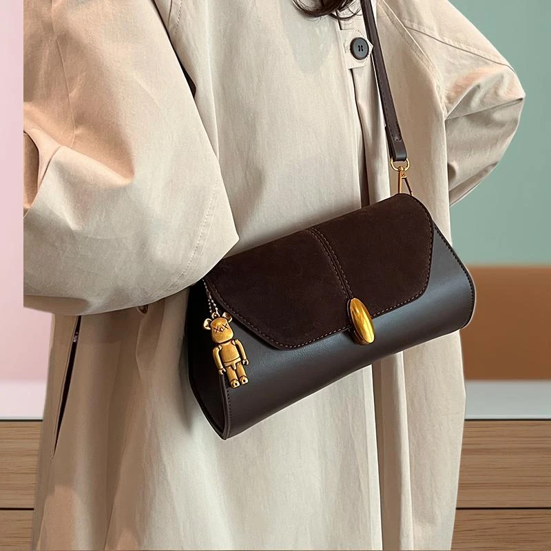 百搭韩版包包复古斜挎包高级感2025小方包女小众秋冬时尚休闲新款