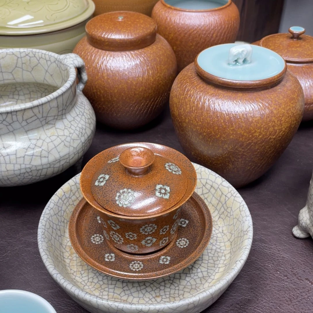 风****间福利青瓷茶具杯子微瑕