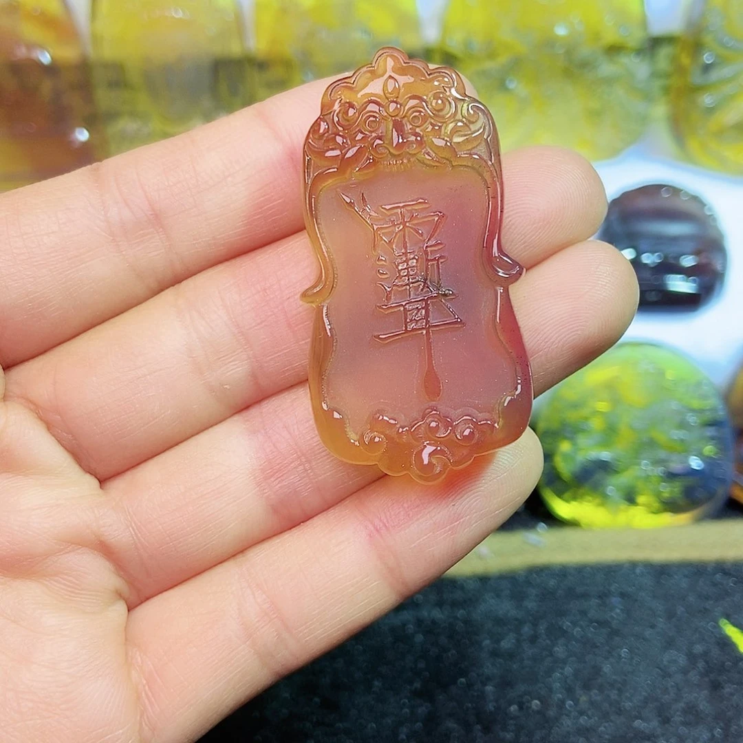 琥珀颈饰未镶嵌紫薇会