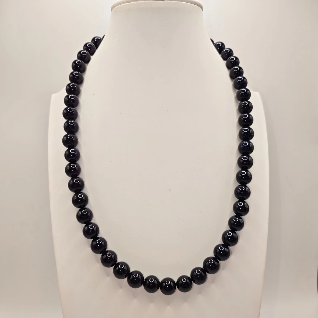 25号X21冻紫色10mm项链