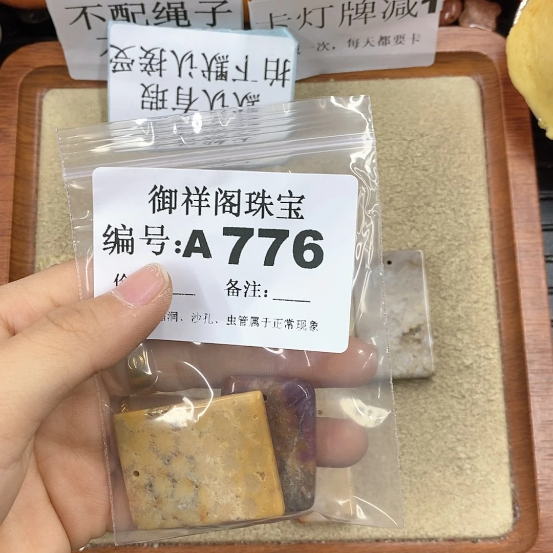 硅化珊瑚（珊瑚玉）颈饰未镶嵌飘