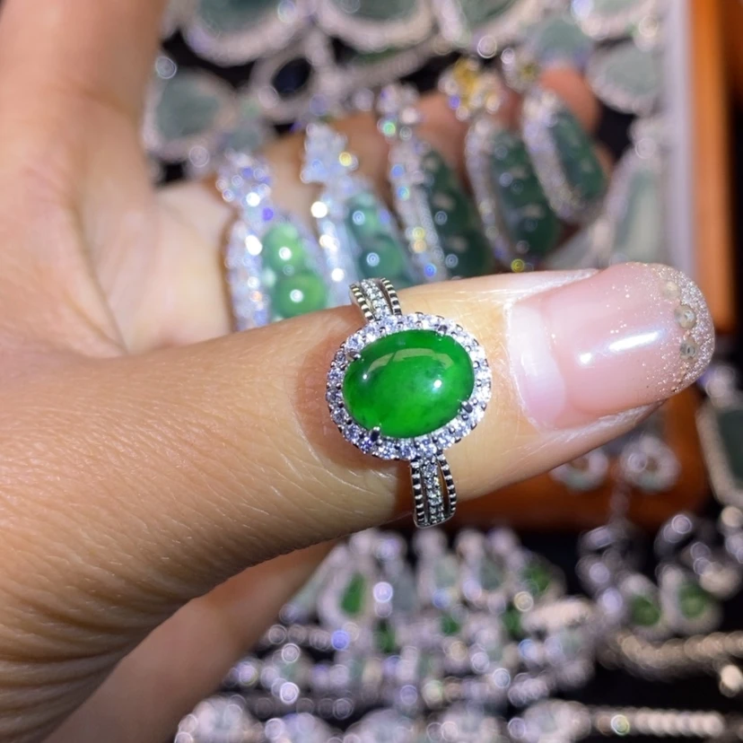 【闪购商品】翡翠颈饰银S925镶嵌天然