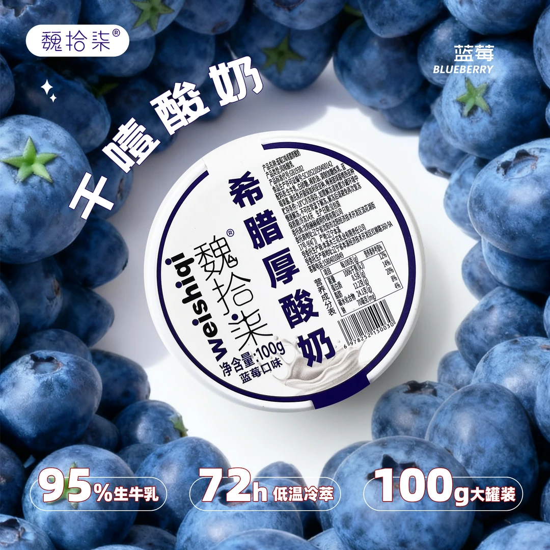 魏拾柒【希腊冷萃干噎酸奶】正版干巴酸奶固体酸奶超浓巨纯低卡低糖