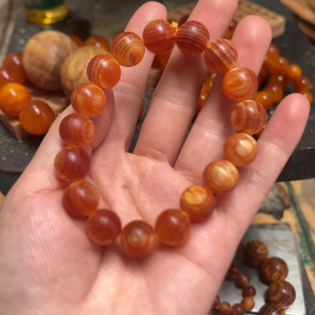 松木（琥珀木）手串/手链1.2单圈17颗