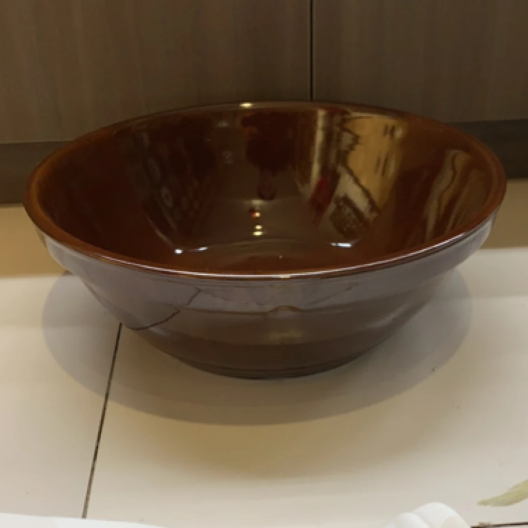 磁州窑老式粗瓷和面盆，可以晒酱可以洗菜，口径33，高12