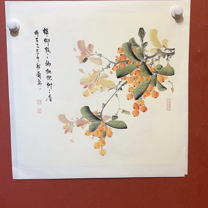 国画听兰老师花鸟