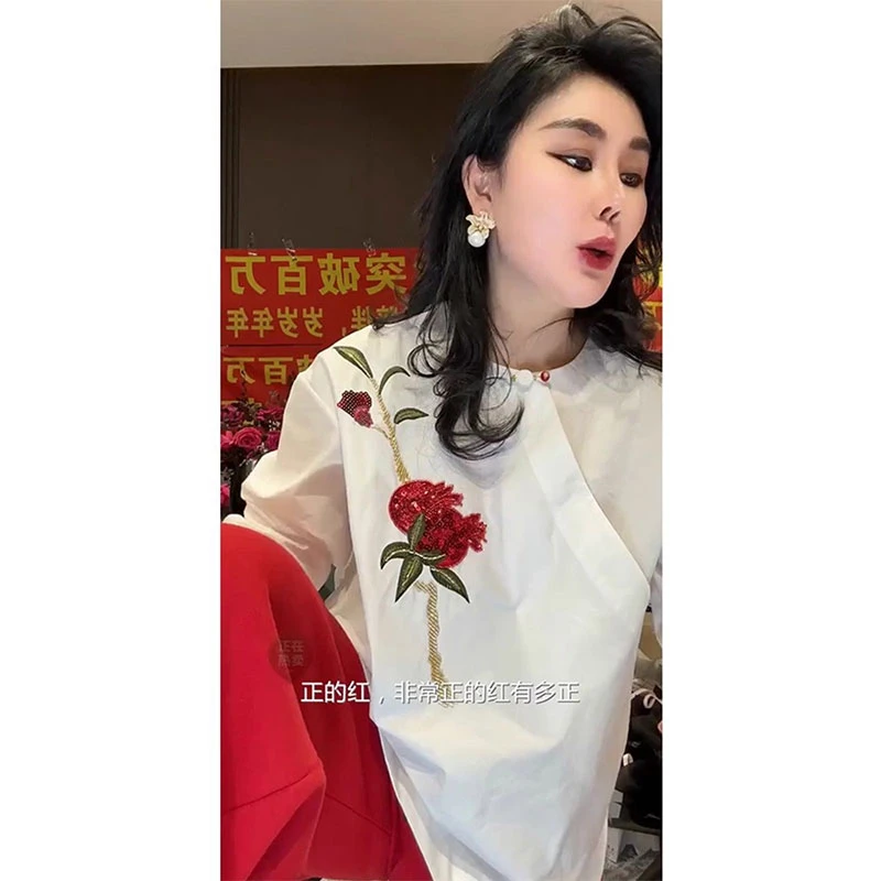 时尚通勤上衣潮欧洲站2026春季高端气质百搭休闲显瘦斜襟白色衬衫