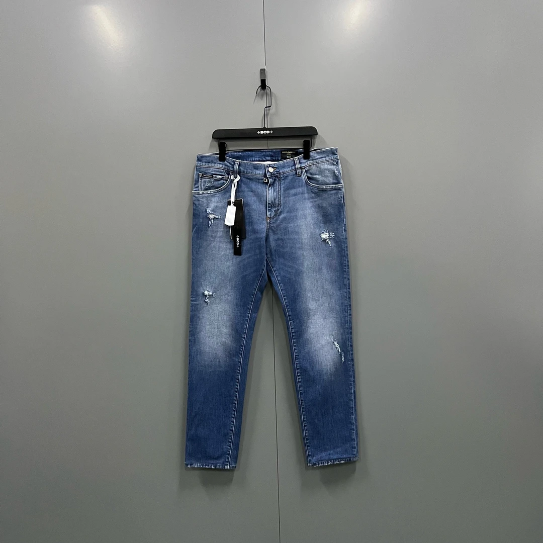 95新 maje jp915 019426 浅蓝色牛仔裤 54码