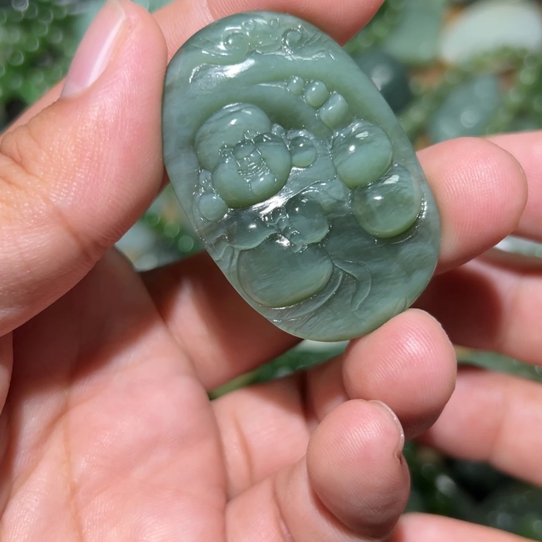 和田玉未镶嵌挂件