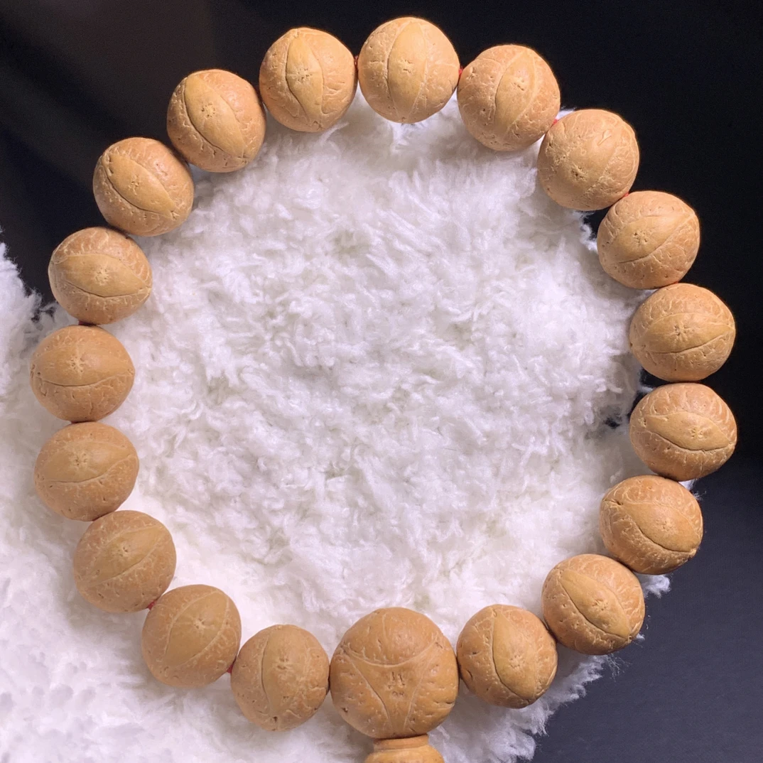 14mm毕业级尼泊尔凤眼菩提，黄皮油籽，大眼睛，正圆籽