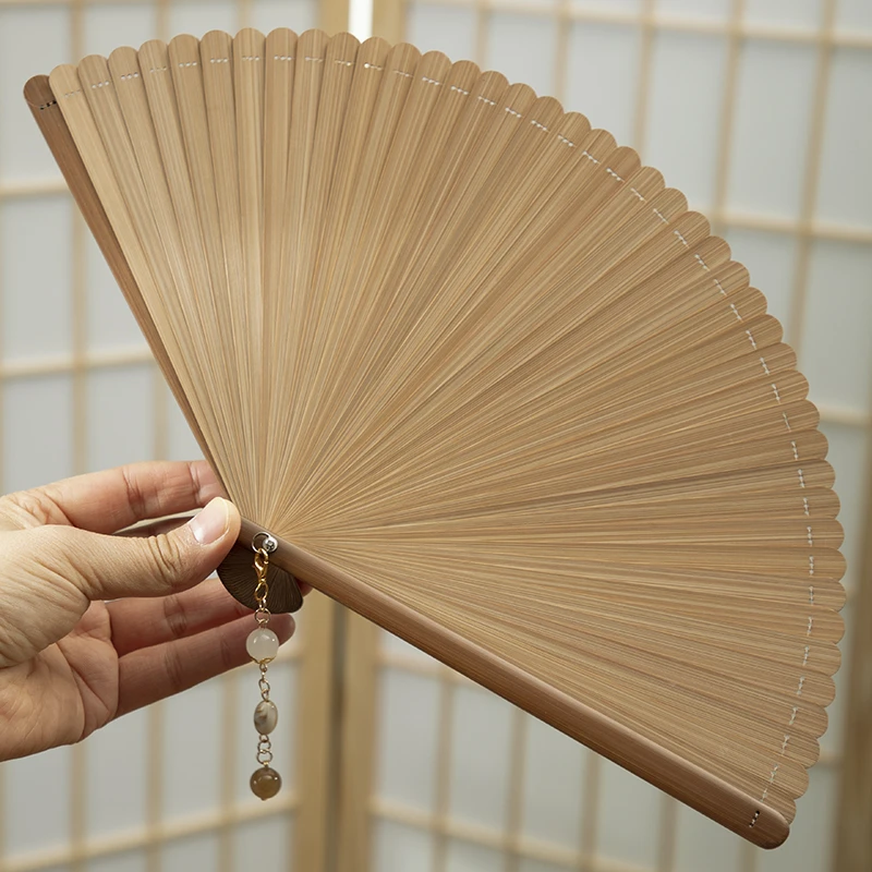 全竹折扇新中式国风扇子古风旗袍小折扇复古随身携带折扇女20厘米