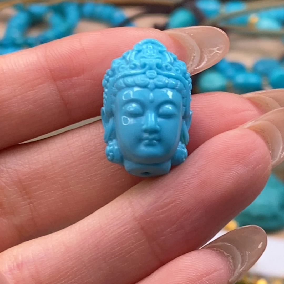 未镶嵌绿松石挂件静***候
