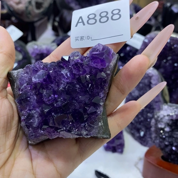 大型摆件（非配饰）紫晶银S925镶嵌888