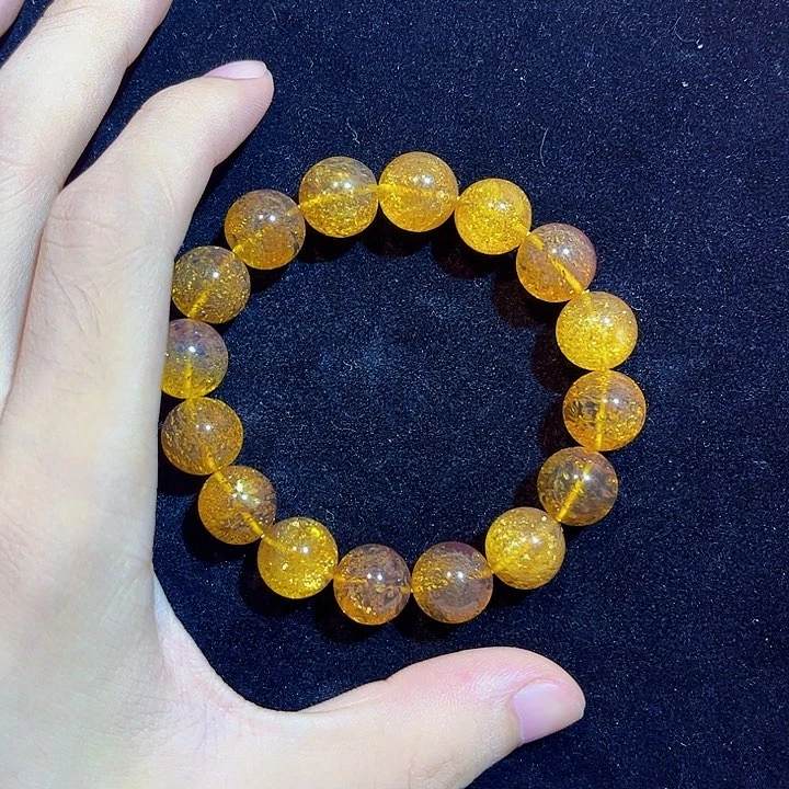 未镶嵌琥珀珠宝奇石13mm