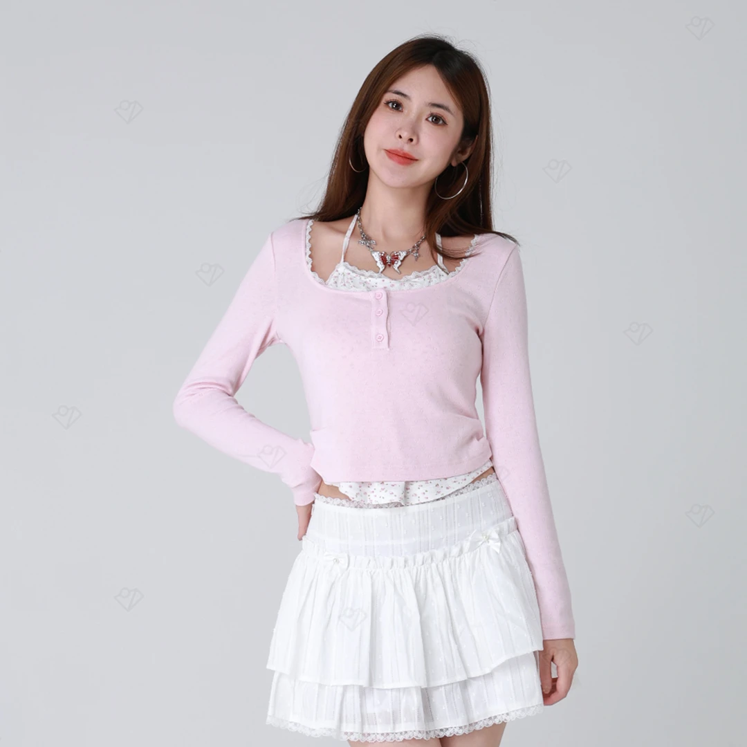 ANPK纯欲风时尚长袖T恤AD121Q9037