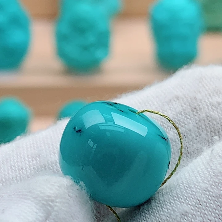 绿松石未镶嵌老型珠