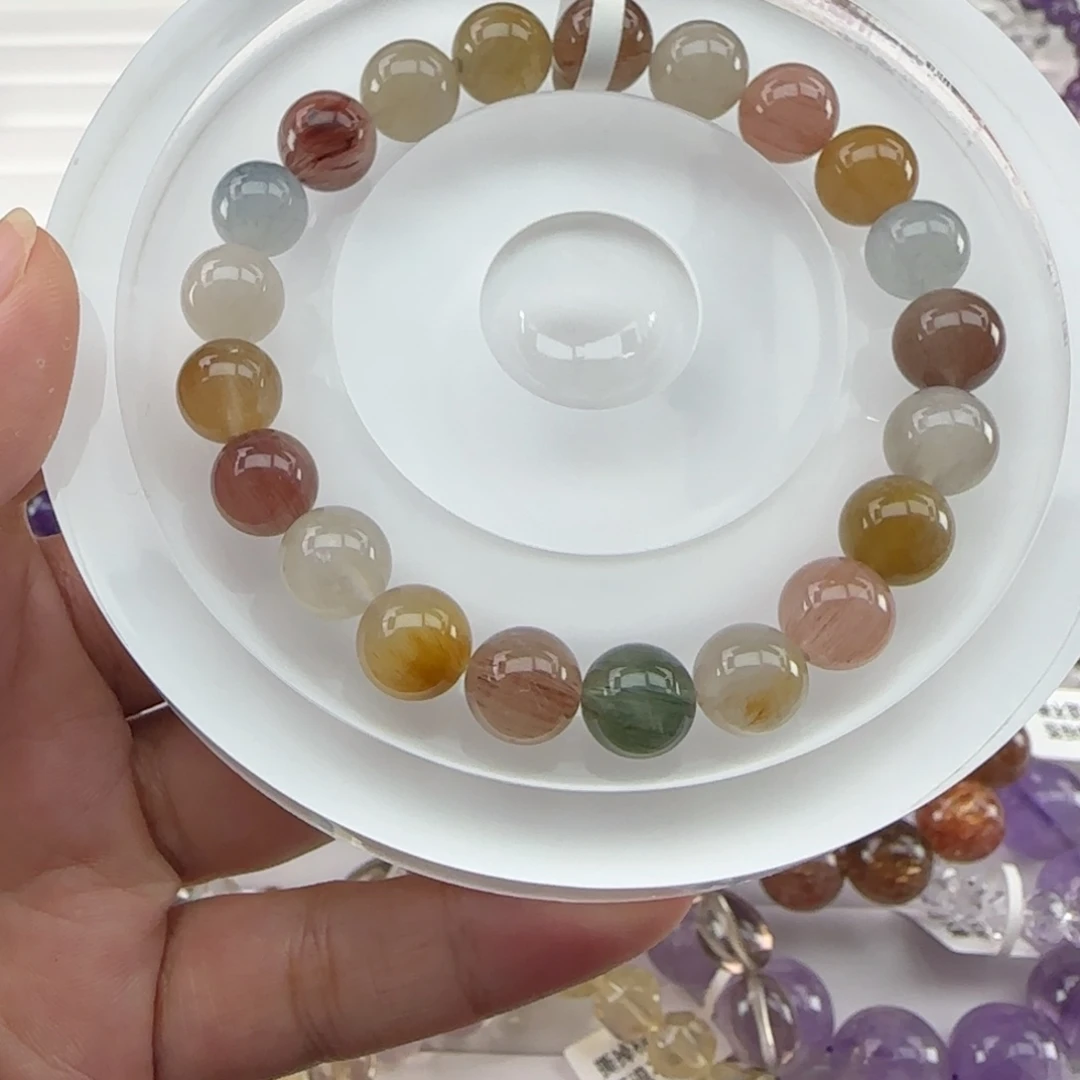 未镶嵌水晶手串020多宝兔毛9m+