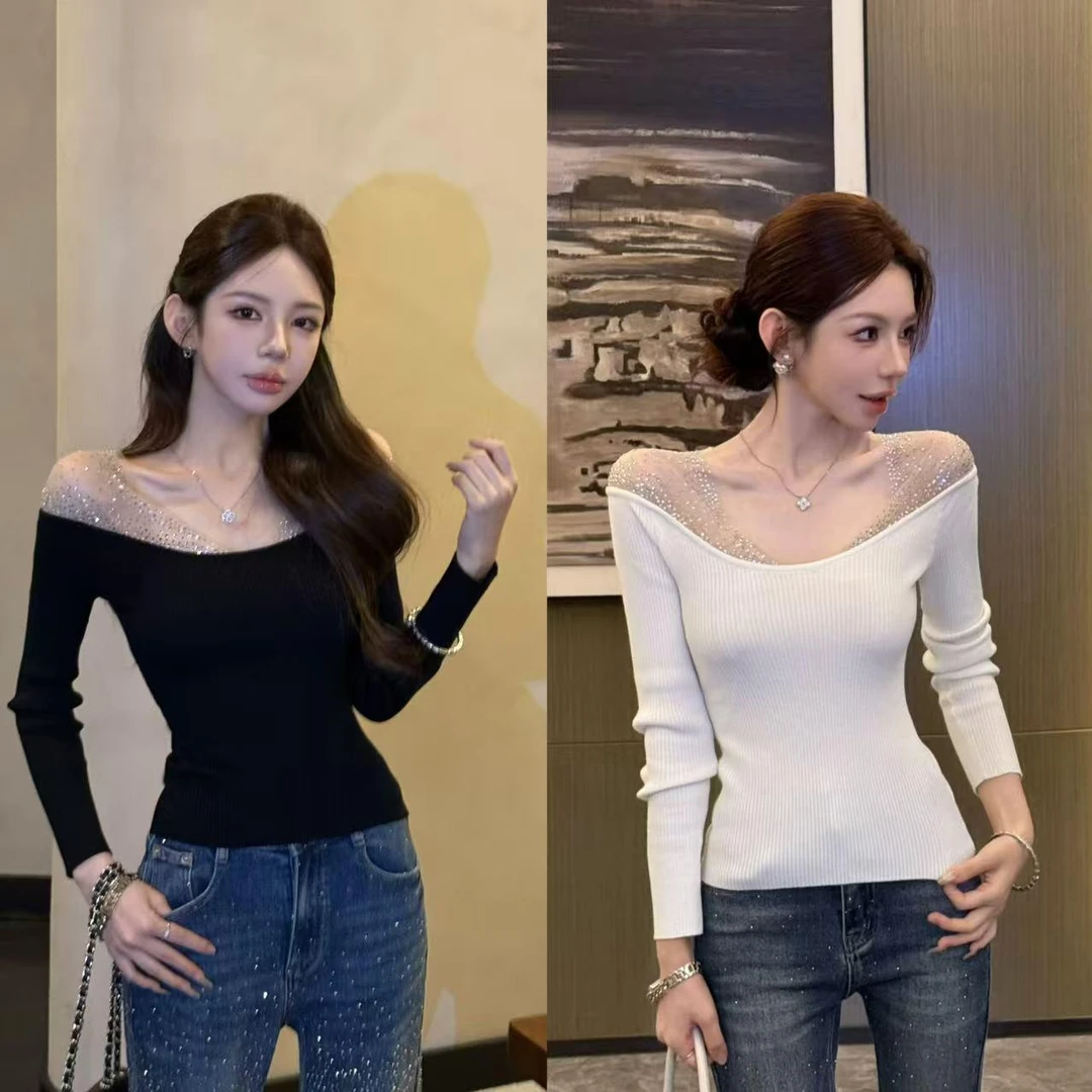 (直播间专属）女装尾货风毛针织衫紧身显瘦