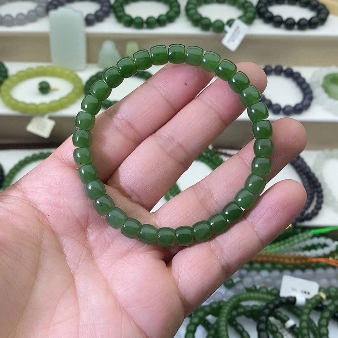 和田玉未镶嵌手链