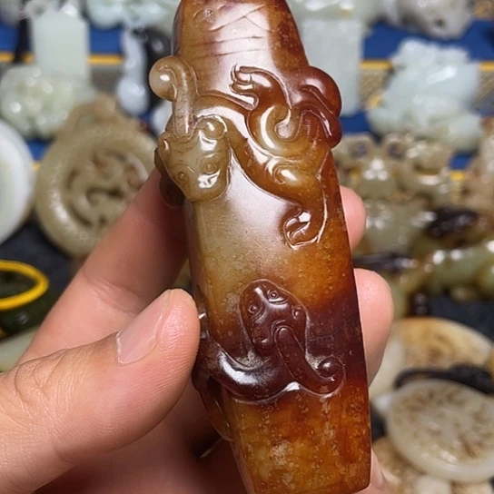 乐***观和田玉未镶嵌挂件