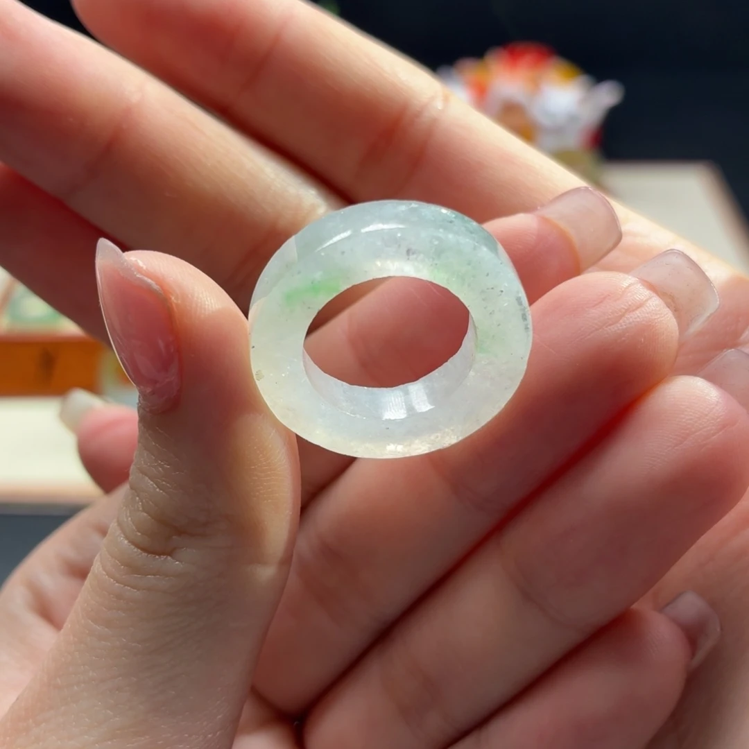 未镶嵌定制翡翠冰今丝绿细条 10-15