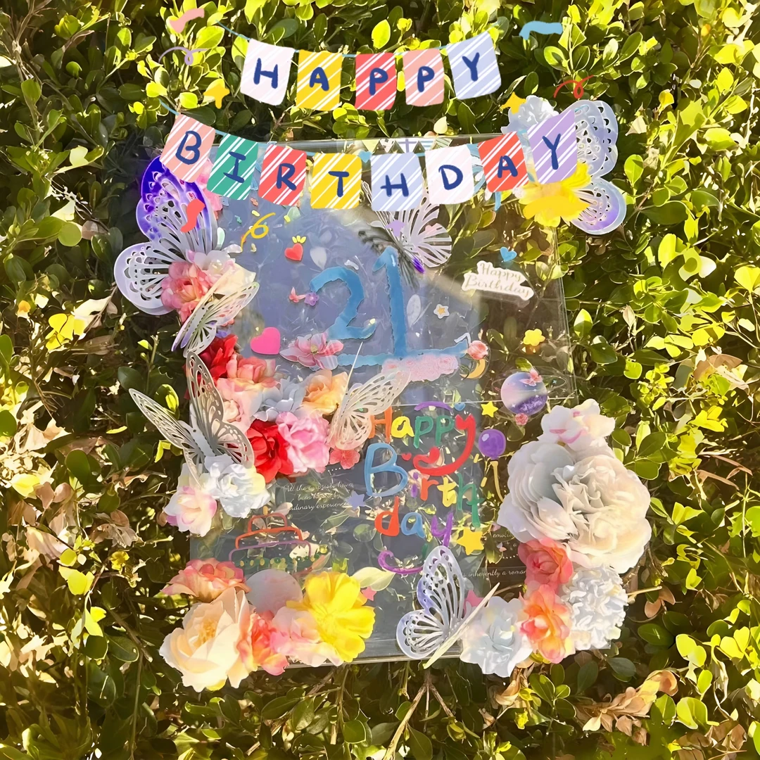 小红书同款DIY手工蝴蝶相框立牌生日礼物全套材料包闺蜜女友礼物