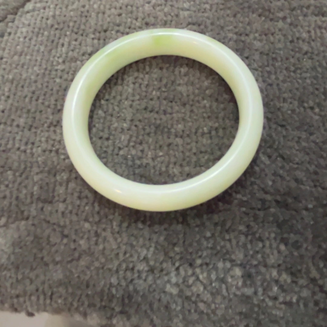 蓝田玉（蛇纹石化大理石玉）手镯未镶嵌大**M