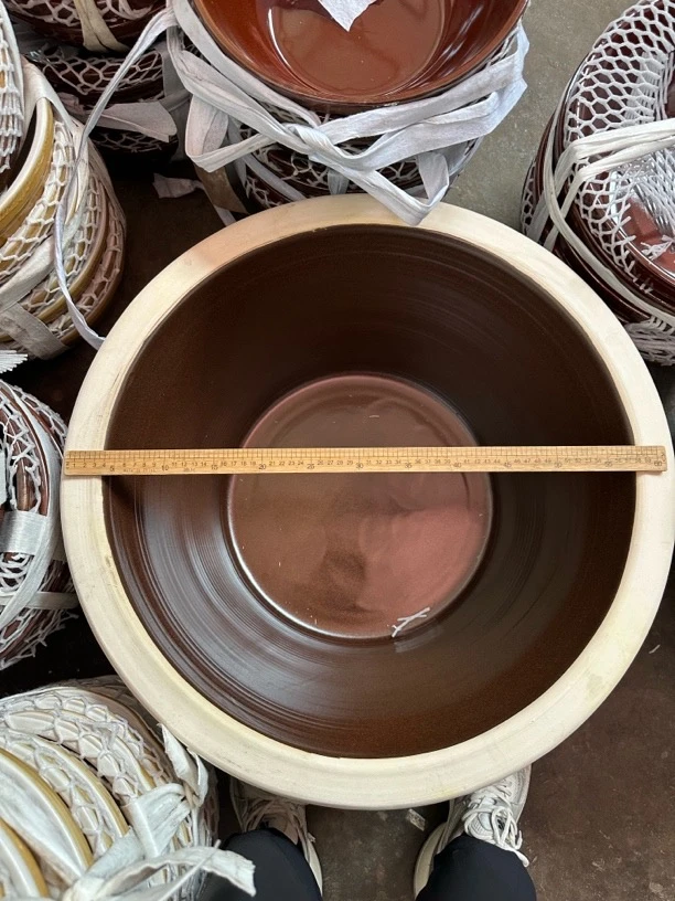 老式盆特大和面盆陶瓷粗瓷斗盆搅拌盆食堂盆