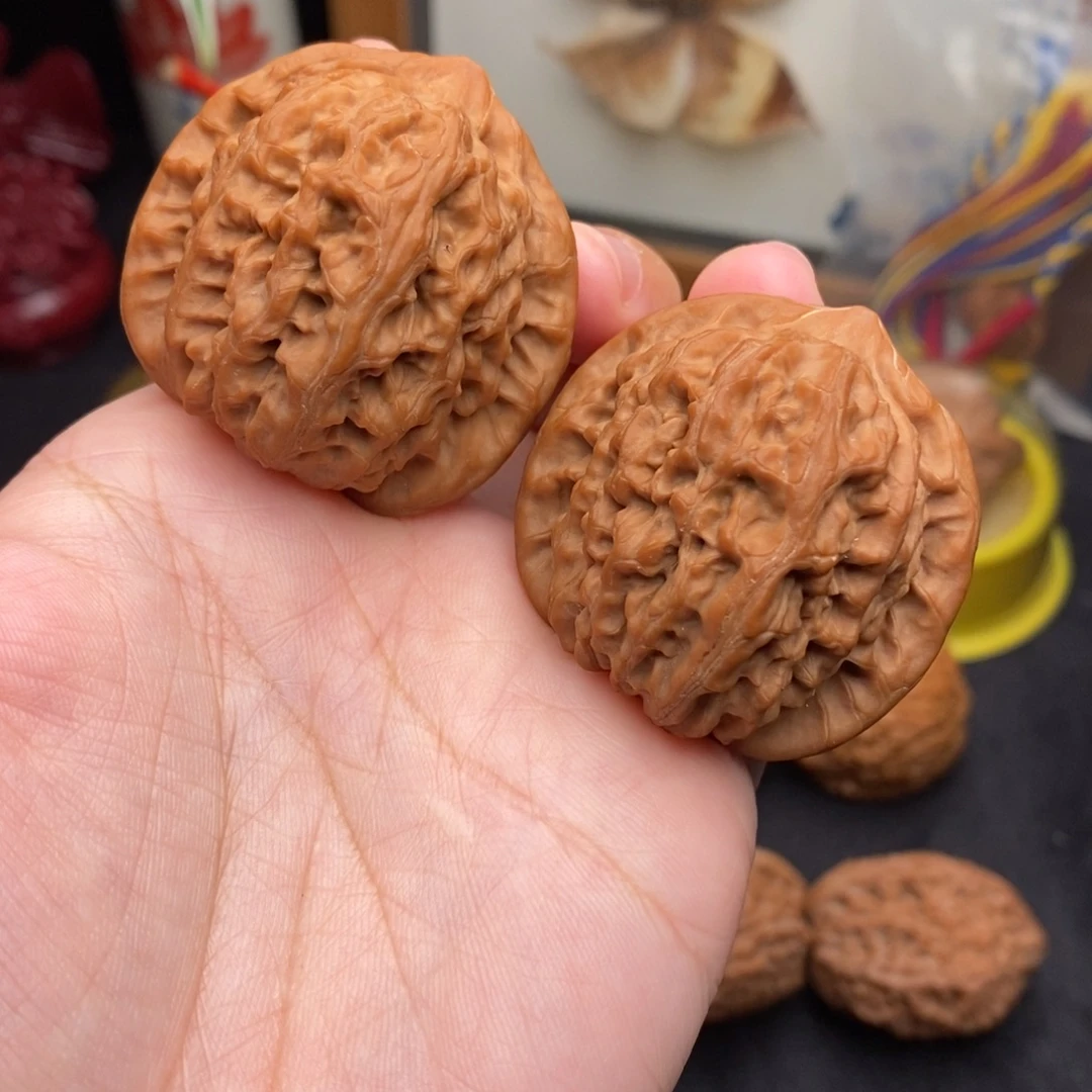 用***0把件文玩核桃41龙脉元宝