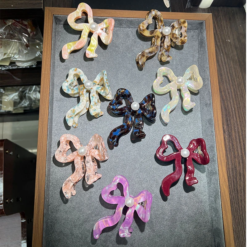 MY21903简约镂空抓夹高级感发夹后脑勺半扎发鲨鱼夹中号夹子