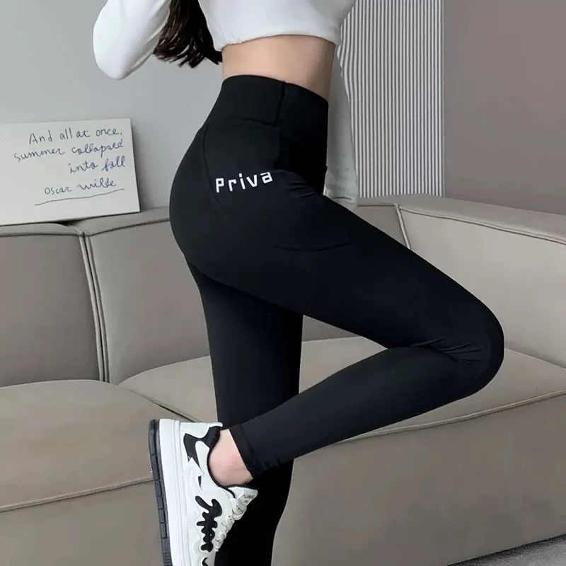 013带口袋鲨鱼裤女外穿秋冬高腰提臀收腹紧身显瘦芭比裤BB331