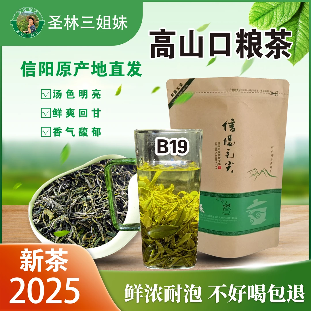 2025新茶【B19】信阳毛尖茶叶浉河区核心产区高山口粮茶