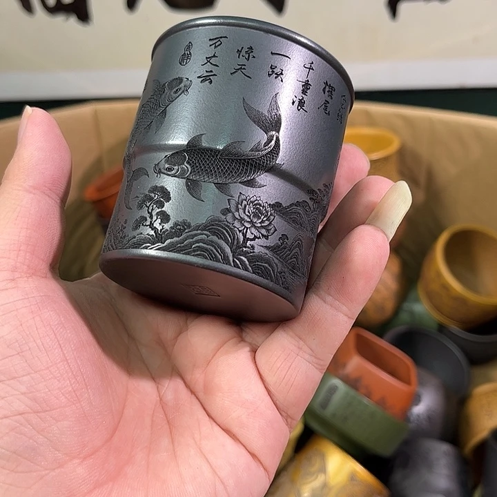 茶杯紫砂全手工紫砂主人杯