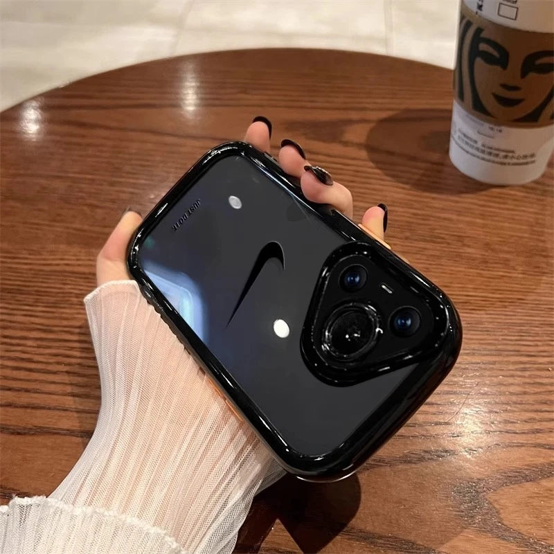 圆边黑勾适用华为pura80pro手机壳简约mate70air高级防摔全包新款