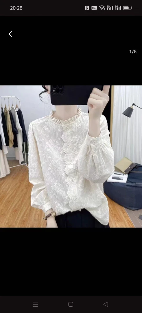 小梅家时尚洋气版带花边版小衫