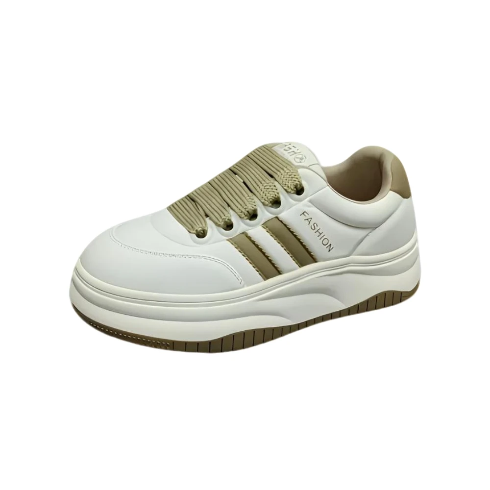 一仓88-289 229真皮厚底小白鞋 （标准尺码）