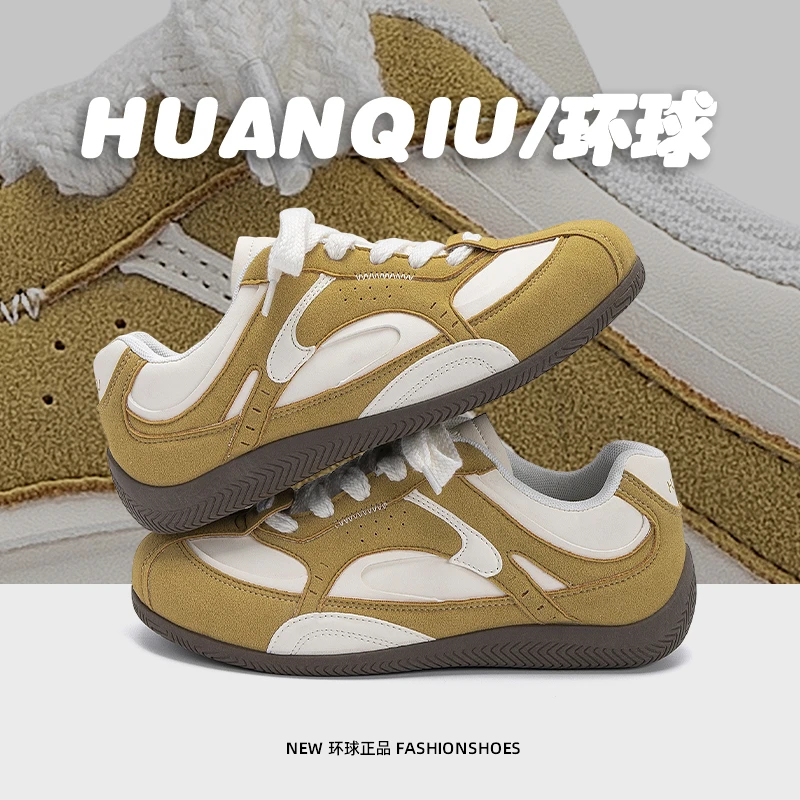 环球内增高德训鞋男款小众原创秋季男鞋2025新款软底轻便休闲板鞋