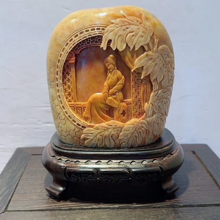 张***胜寿山石昌化田黄摆件