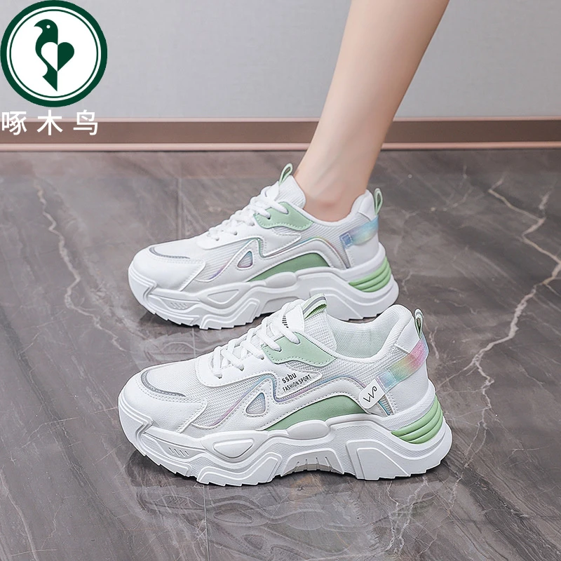 【正品】啄木鸟老爹鞋女2025年春秋季新款潮鞋ins爆款春秋秋休闲